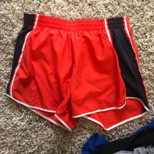 Nike dri fit shorts SMALL - orange and purple